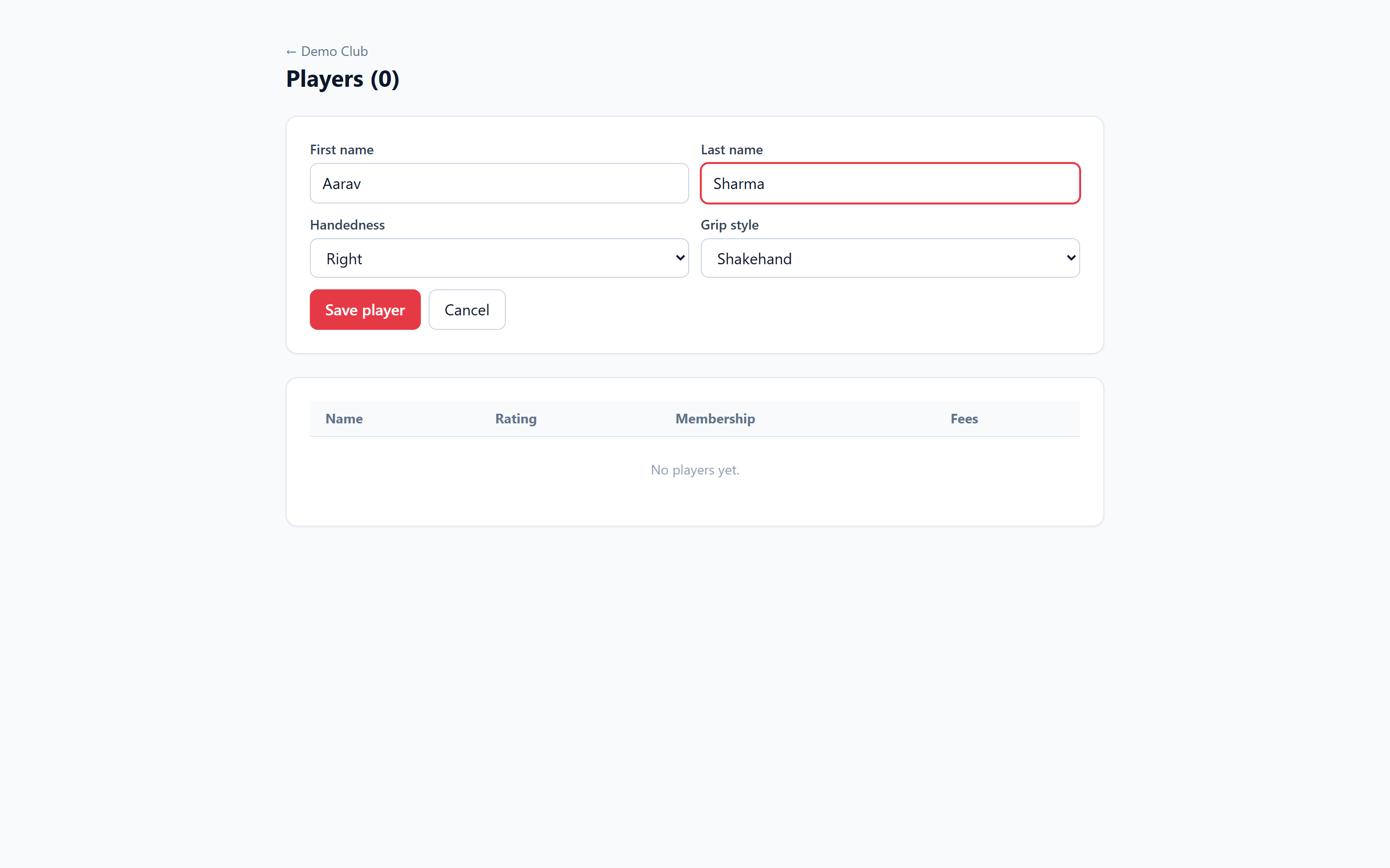 6. Add a player