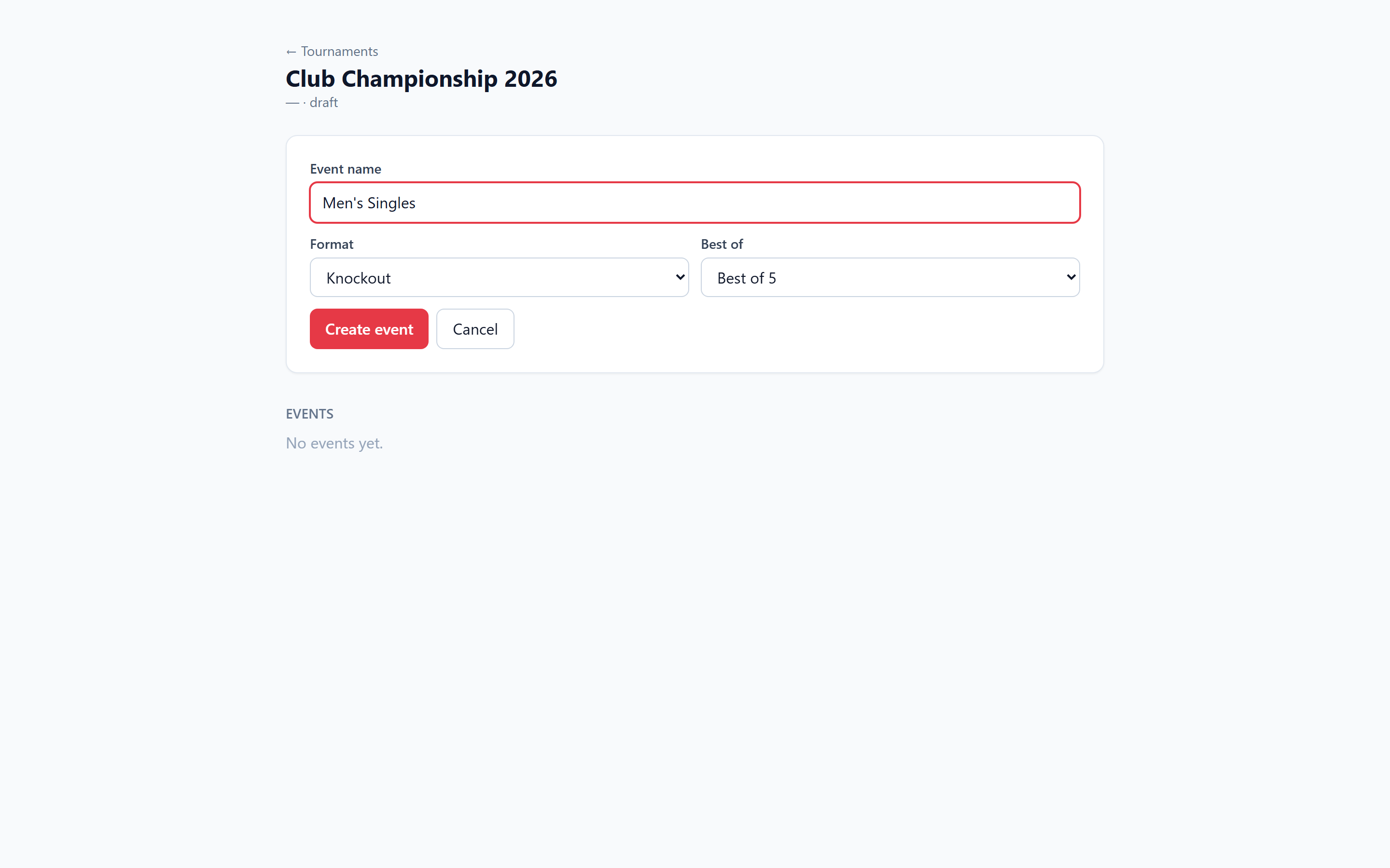 10. Add an event